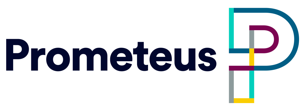 La imagen muestra el logo de Prometeus.